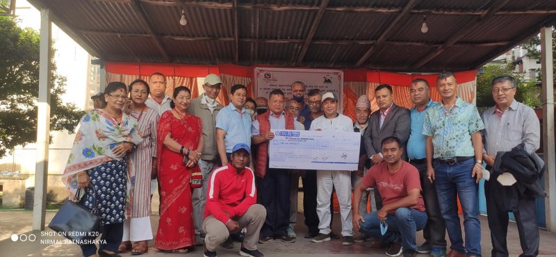 भीमसेन जात्राको लागि ललितपु्र – १६ वडाद्वारा ५ लाख रुपैयाँ प्रदान