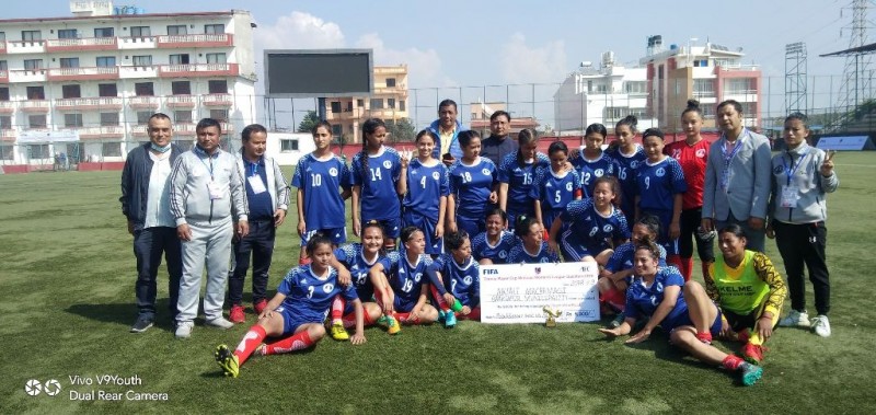 महिला फुटवलमा भक्तपुर नगरपालिका एककाविरुद्ध आठ गोलको फराकिलो अन्तरले जित