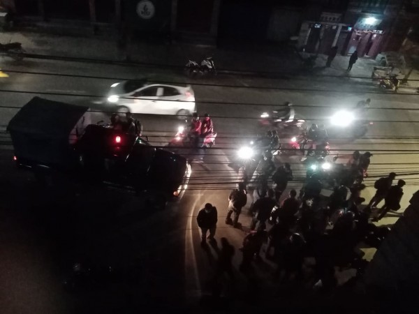 च्याम्हासिंहको धारामा दुर्घटना, मोटरसाइकल र स्कुटीवीच ठक्कर