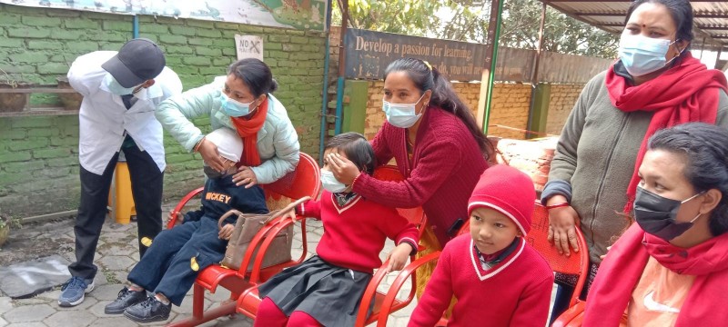 लायन्स आँंखा तथा मधुमेह सेवा केन्द्रद्धारा स्वास्थ्य शिविर सम्पन्न