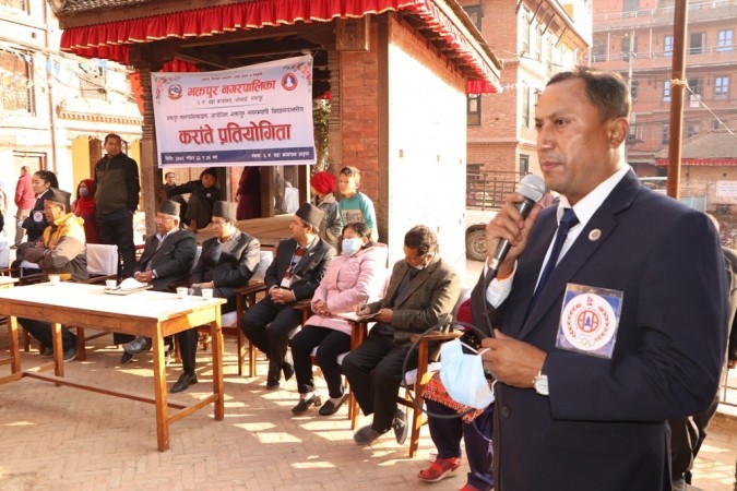 भनपा वडा नं. ६ मा कराँतेको उद्घाटन