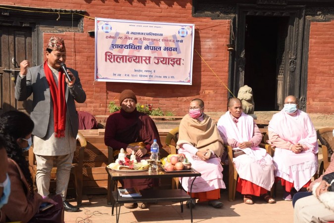 काठमाडौंमा ध्यान घरको शिलान्यास 