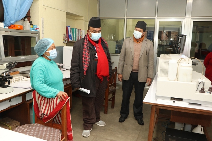 प्रदेश सरकार स्वास्थ्य निर्देशनालयका प्रतिनिधिद्वारा ख्वप अस्पताल अनुगमन