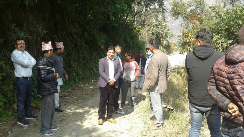 सिन्धुपाल्चोकको पाङ्रेटारमा बिकाश निर्माण तीब्र रुपमा अघि बढदै