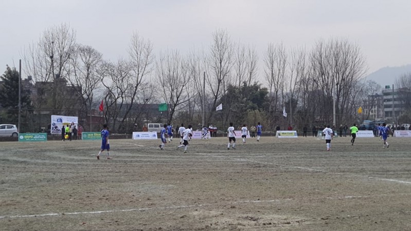 भक्तपुर कप फुटबल ः आयोजक युवा टिमको अग्रता कायमै