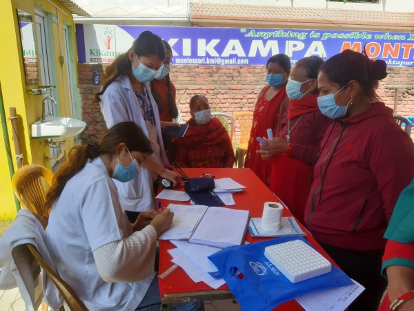 इतबूँंमा निःशुल्क स्वास्थ शिविर सम्पन्न