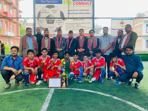 जुनियर फुटसल ः इडेन विजेता, आरक्षण फस्ट रनरअप 