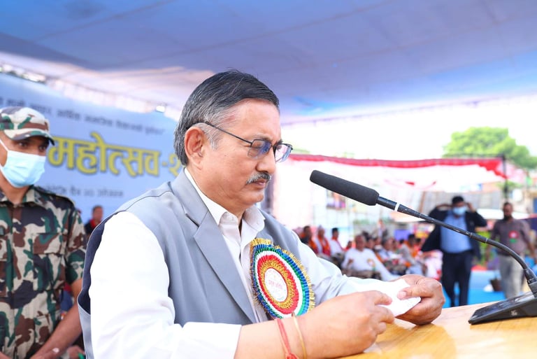 गठबन्धनको उपलब्धि सरकार बनाउनुमात्र  होइन ः गृहमन्त्री खाँण