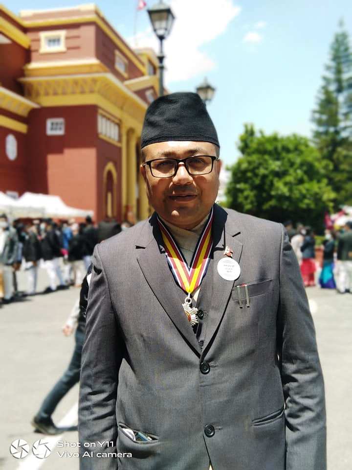 पत्रकार महर्जनलाई जनसेवाश्री पदवी प्रदान