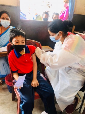 पारागनमा टाइफाइड रोगविरुध्दको खोप संचालन