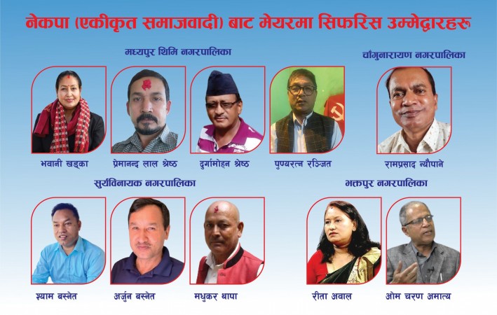 आज नेकपा एसले पत्रकार सम्मेलन गरी उम्मेदारी घोषणा गर्ने
