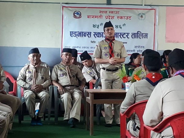 सकियो भक्तपुरमा भएको स्काउट एडभान्स तालिम 