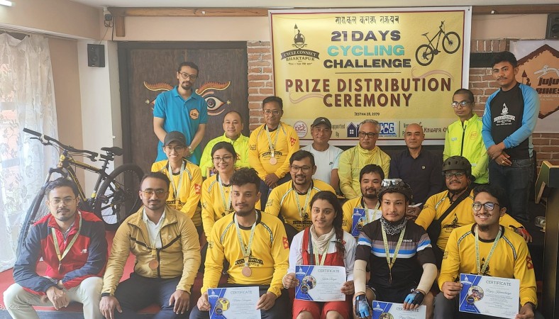 साइकल कनेक्ट २१ दिने साइकलिङ च्यालेन्जको पुरस्कार वितरण सम्पन्न, सुनिलले जिते प्याङ्क कस्टम माउन्टेन बाइक