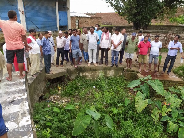 निरन्तर बर्षाले लहान १ मा जलमग्न