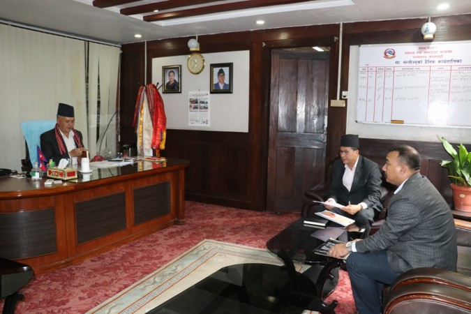 ख्वप अस्पतालको स्थलगत अवलोकन गर्ने इच्छा जाहेर 