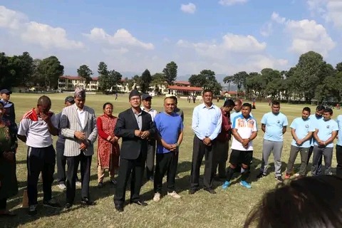 नगर प्रमुखद्वारा प्रयोगात्मक खेल प्रशिक्षणको अवलोकन 