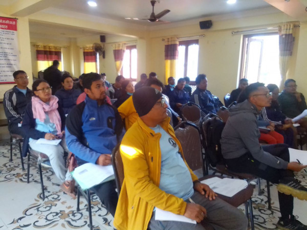 खेलकुद प्रशिक्षक प्रशिक्षण तालिमको पाँचौ दिन सैद्धान्तिकमा सिमित 