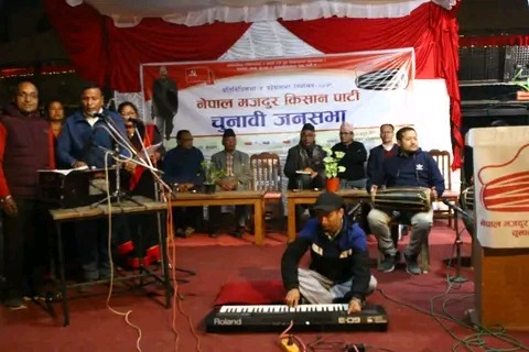 सांस्कृतिक प्रस्तुति सहित दत्तात्रयमा चुनावी जनसभा