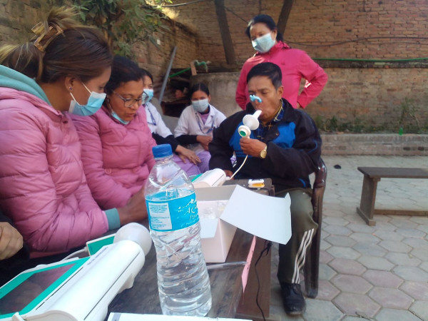 १० वडा कार्यालयद्वारा स्वासप्रस्वास सम्बन्धि स्वास्थ शिविर