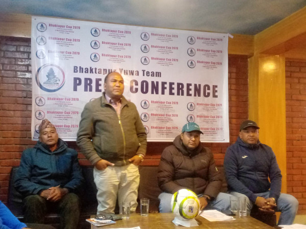 भक्तपुर युवा टिमको खुल्ला फुटबल प्रतियोगितार्थ पत्रकार सम्मेलन