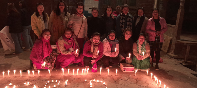 क्यान्सर दिवसकाे अवसर पारेर बालकुमारी मन्दिर परिसरमा दिप प्रज्वलन