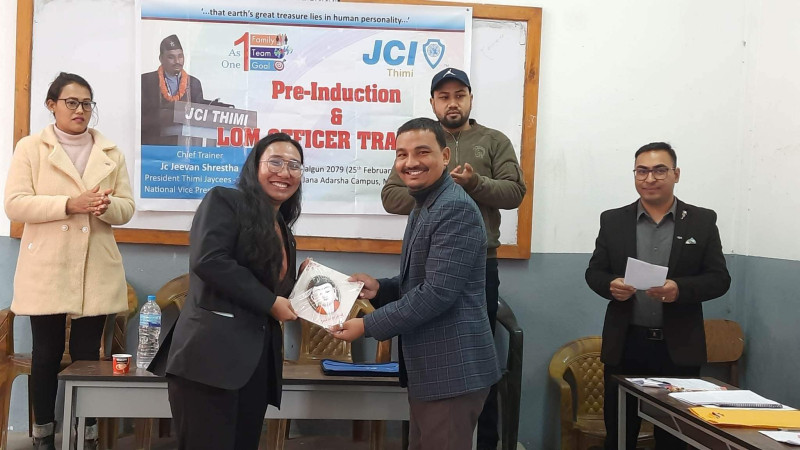 ठिमी जेसीजद्घारा तालिम संचालन