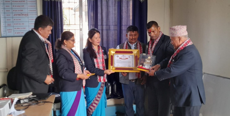 जिल्लाकै सर्वोत्कृष्ट स्वास्थ्य केन्द्र बन्यो ताथली स्वास्थ्य चौकी