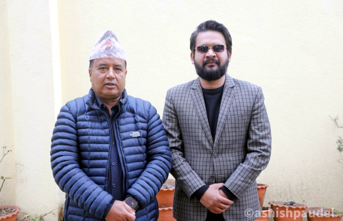 महेश बस्नेत र काठमाडौँ महानगरपालिकाका प्रमुख बालेन्द्र शाहबीच भेटवार्ता 
