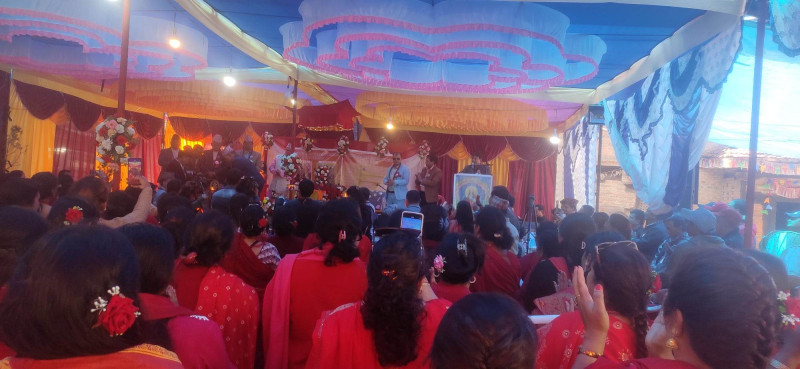 ललितपुरमा भव्य श्रीमद् देवी भागवत महापुराण नवाह ज्ञान महायज्ञ प्रारम्भ