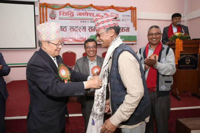 सिद्धि गणेश साकोसद्धारा एक सय १५ जना जेष्ठ नागरिकहरुलाई सम्मान