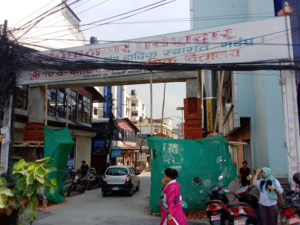 कलात्मक प्रवेशद्धार निर्माण अन्तिम चरणमा