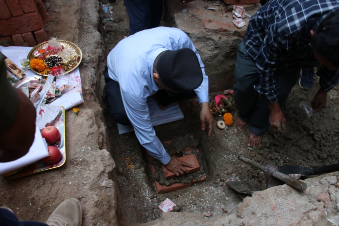 इताछेँस्थित नरमल्ला फल्चा शिलान्यास