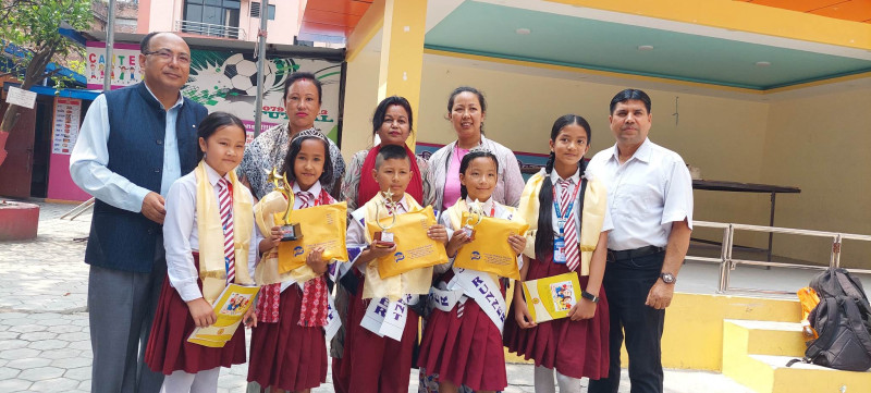 विनायकका छात्र छात्राहरु भक्तपुर किड्स आइकन प्रतियोगिता विजयी