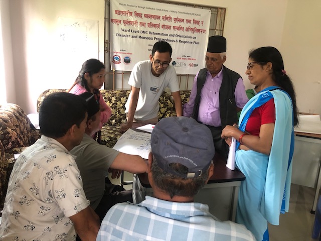 मनसुन पूवै विपद् तयारीमा चाँगुनारायण नगरपालिका वडा वडामा अभिमुखिकरण