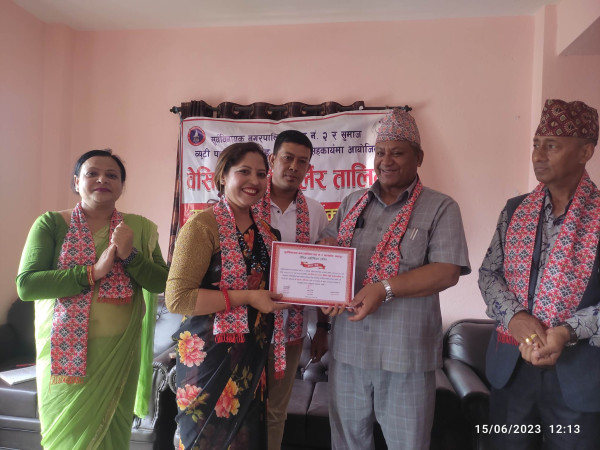 महिलालाई आत्मनिर्भर बनाउन सीपमुलक तालिम