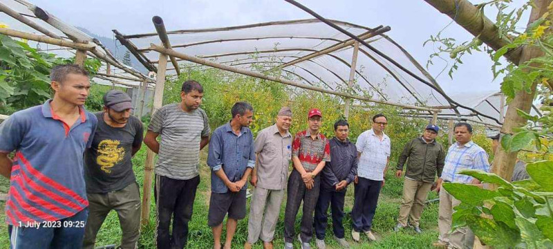 एकाविहानै भक्तपुरका सिडिओ खेतबारीतिर