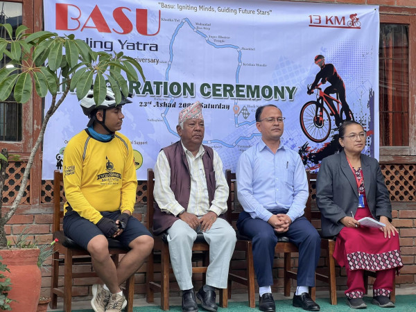 बासु माविको साइकल यात्रामा ३ सयभन्दा बढीको सहभागीता