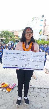 होली गार्डेनकी प्रजुनालाई १ लाख पुरस्कार