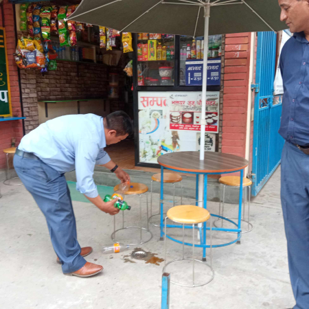 सल्लाघारीका १० खाद्य पसल अनुगमन ः के भेटियो अवस्था ?