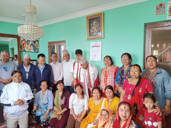 भक्तपुरमा गुरुलाई सम्मान ः भक्तपुरको इज्जत वढाइरहोस् 
