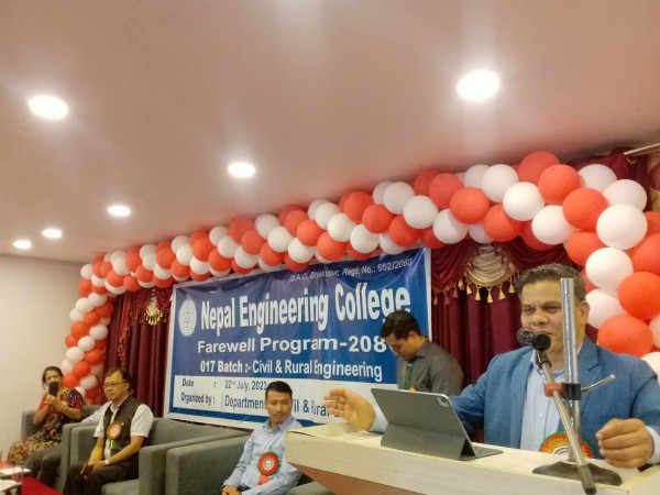 विदाई भए नेकका ४८ नव इन्जिनियर विद्यार्थी