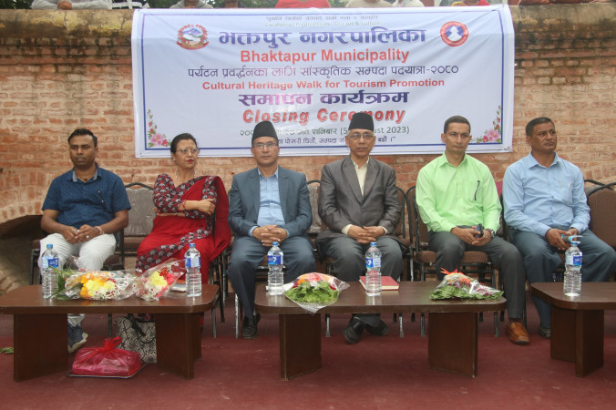 भक्तपुरको सांस्कृतिक सम्पदा पदयात्रा सम्पन्न (फोटो फिचर)