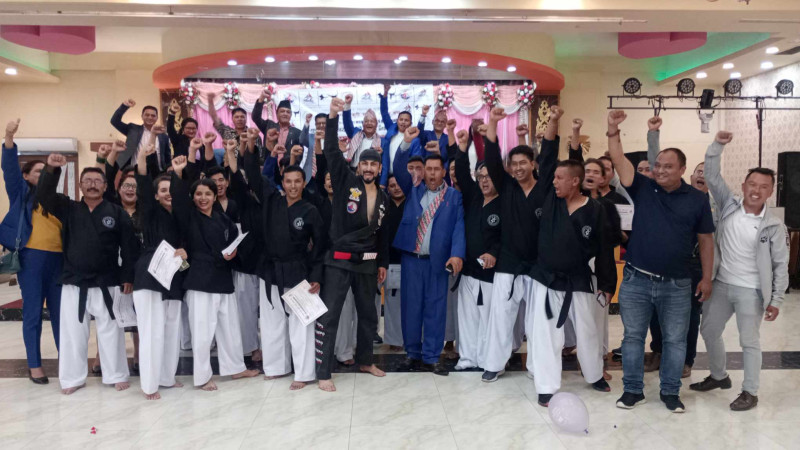 केन्पो खुकुरी मार्शल आर्टस्का खेलाडीहरुको ग्रेडिङ कार्य सम्पन्न 