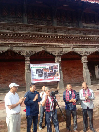 भक्तपुर दरवार स्क्वायरमा फोटो कन्टेन इन फोटोवाल्कको उदघाटन 