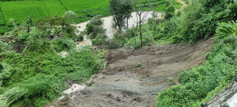 चाँगुनारायण क्षेत्रका २० भन्दा बढी घर पहिरोको उच्च जोखिममा