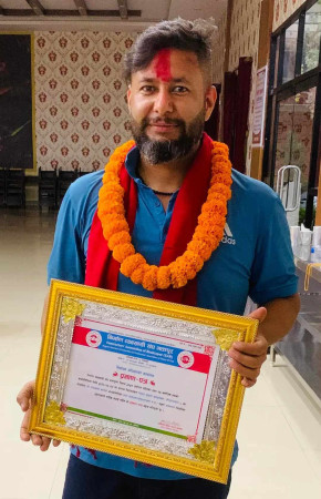 निर्माण व्यवसायी  संघ चागुनारायणको संयोजकमा राधेश्याम बानिया