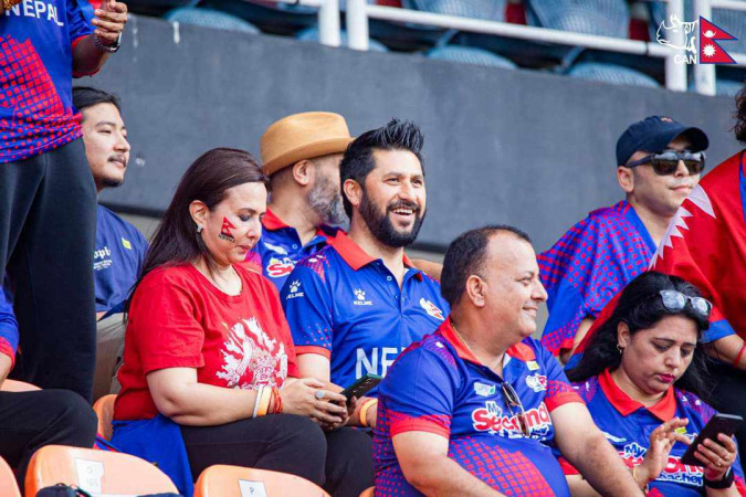 नेपाली टिमलाई हौसला दिन खेलकर्मी, राजनीतिज्ञदेखि कलाकारसम्म पुगे श्रीलंका