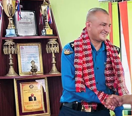 भक्तपुर प्रहरी परिसरमा नयाँं एसपी