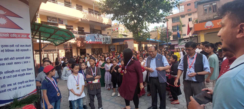 रास्ट्रिय बालदिवसको अवसरमा विनायकमा वकृत्तकला र हस्तलेखन प्रतियोगिता