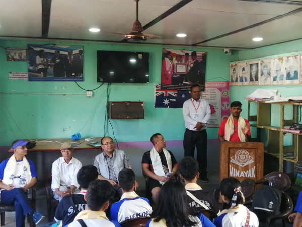 बिनायकमा सिक्किमेली खेलाडीहरूलाई स्वागत